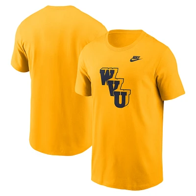 T-shirt Nike doré avec logo alternatif pour hommes des West Virginia Mountaineers Legacy