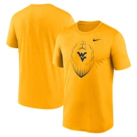 T-shirt Nike Gold West Virginia Mountaineers Primetime Legend Icon Performance pour homme