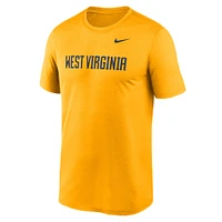 T-shirt Nike Gold pour homme avec logo Primetime Legend des West Virginia Mountaineers