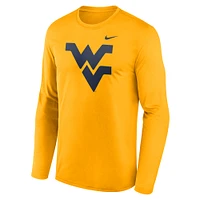 Men's Nike Gold West Virginia Mountaineers Primetime Primary Legend Long Sleeve T-Shirt