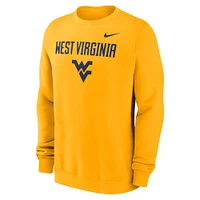 Men's Nike Gold West Virginia Mountaineers Primetime Primary Stack Pullover Sweatshirt