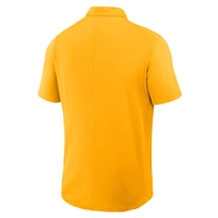 Polo Nike Gold Performance pour homme avec logo principal des West Virginia Mountaineers Primetime Victory