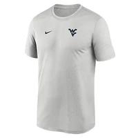 Men's Nike Gray West Virginia Mountaineers 2025 Sideline Small Logo Legend Performance T-Shirt