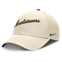 Casquette ajustable Nike Natural West Virginia Mountaineers Primetime Rise pour homme
