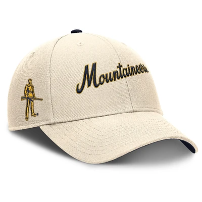 Casquette ajustable Nike Natural West Virginia Mountaineers Primetime Rise pour homme