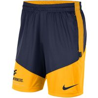 Men's Nike Navy/Gold West Virginia Mountaineers Team Performance Knit Shorts