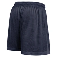 Short réversible Nike bleu marine/gris chiné pour homme des West Virginia Mountaineers