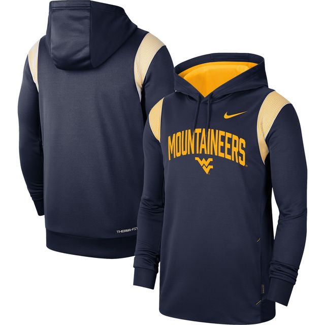 Sweat à capuche Nike West Virginia Mountaineers 2022 Game Day Sideline Performance pour homme - Bleu marine