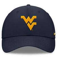 Men's Nike Navy West Virginia Mountaineers 2024 On-Field Performance Adjustable Hat