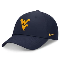 Men's Nike Navy West Virginia Mountaineers 2024 On-Field Performance Adjustable Hat