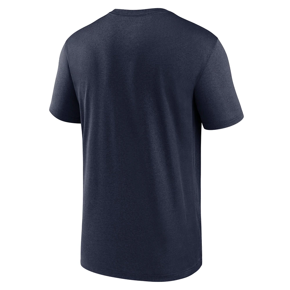 Men's Nike Navy West Virginia Mountaineers 2025 Sideline Small Logo Legend Performance T-Shirt
