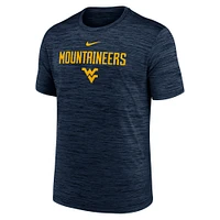 Men's Nike Navy West Virginia Mountaineers 2025 Sideline Velocity Performance T-Shirt