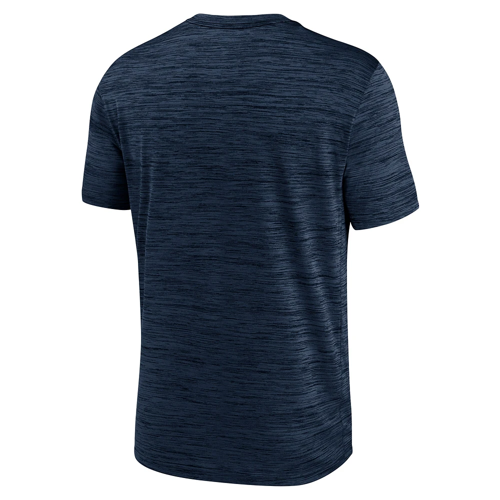 Men's Nike Navy West Virginia Mountaineers 2025 Sideline Velocity Performance T-Shirt