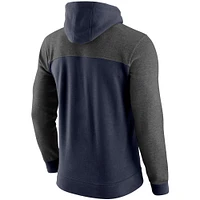 Sweat à capuche coupe slim Nike pour homme, marine, West Virginia Mountaineers AV-15 2.0