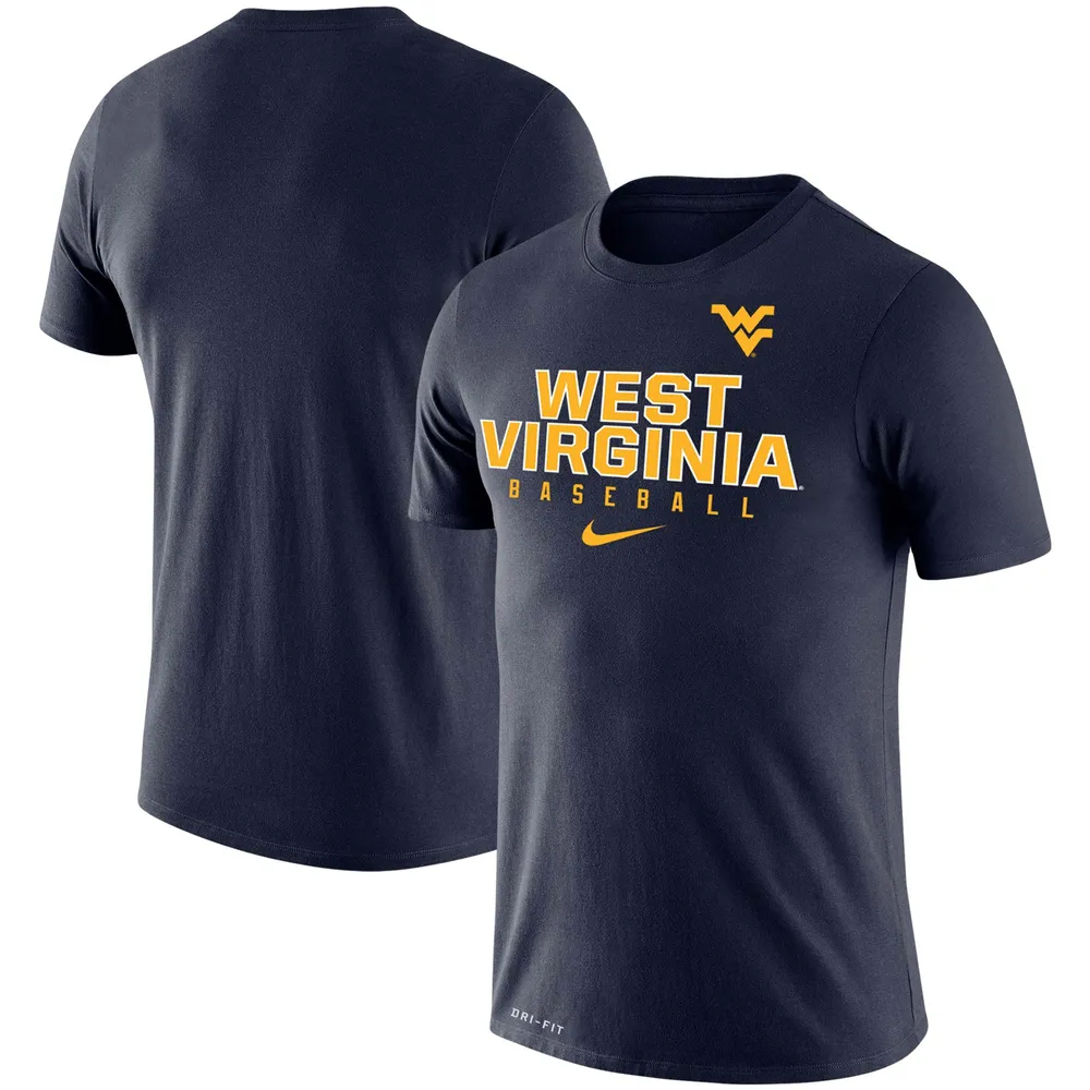 WVU, West Virginia Nike Men's Basketball Dri-Fit Legends Long Sleeve Tee