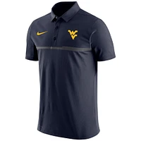 Polo Performance Nike West Virginia Mountaineers Coaches pour homme - Bleu marine