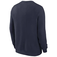 Sweat-shirt Nike bleu marine des West Virginia Mountaineers Legacy Classic pour homme