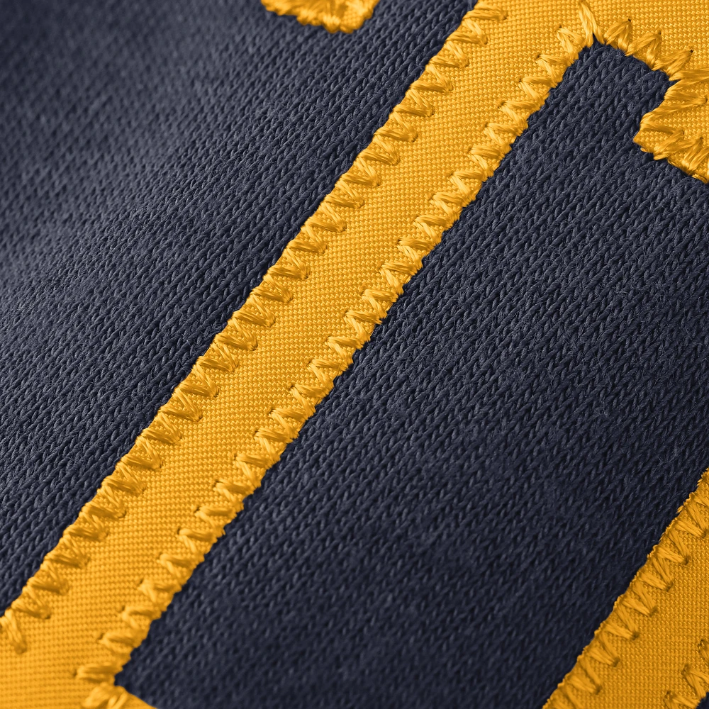 Men's Nike Navy West Virginia Mountaineers Legacy Classic Tackle Twill Embroidered Arch Over Logo Pullover Sweatshirt