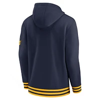 Sweat à capuche rétro Legacy des West Virginia Mountaineers Nike bleu marine pour homme