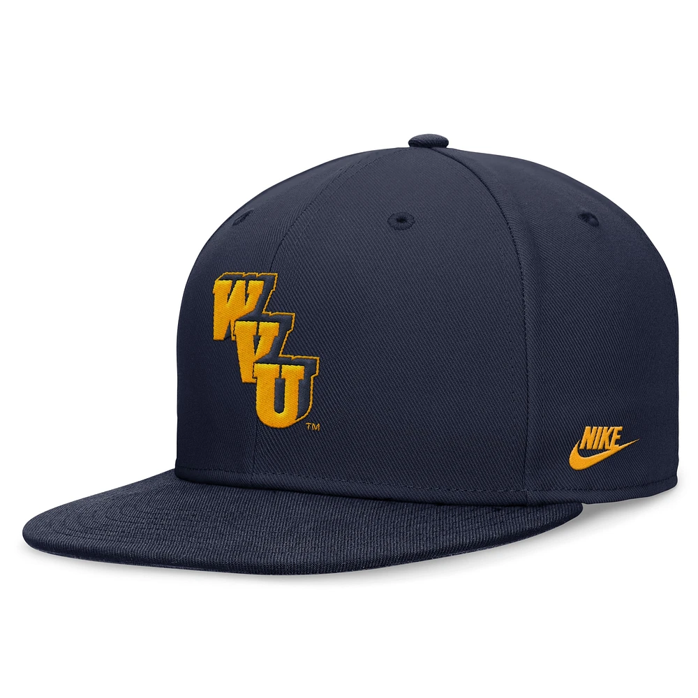 Men's Nike Navy West Virginia Mountaineers Legacy True Fitted Hat