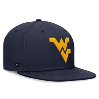 Casquette ajustée On-Field Pro Nike pour hommes, bleu marine, West Virginia Mountaineers