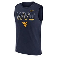 Men's Nike Navy West Virginia Mountaineers Primetime Tricode Legend Performance Tank Top