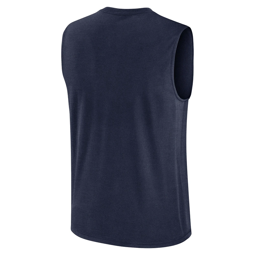 Men's Nike Navy West Virginia Mountaineers Primetime Tricode Legend Performance Tank Top