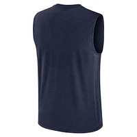 Men's Nike Navy West Virginia Mountaineers Primetime Tricode Legend Performance Tank Top