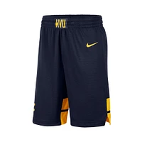 Short de basket-ball Nike pour homme, bleu marine, West Virginia Mountaineers Replica Team