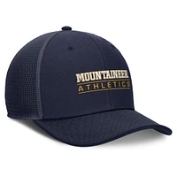 Casquette ajustable Nike West Virginia Mountaineers Rise pour homme bleu marine