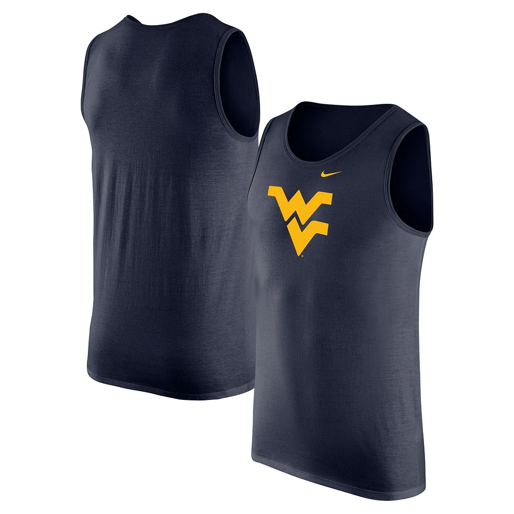 Men's Nike Navy West Virginia Mountaineers Tank Top