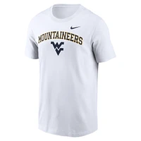 Men's Nike White West Virginia Mountaineers Blitz 2-Hit T-Shirt