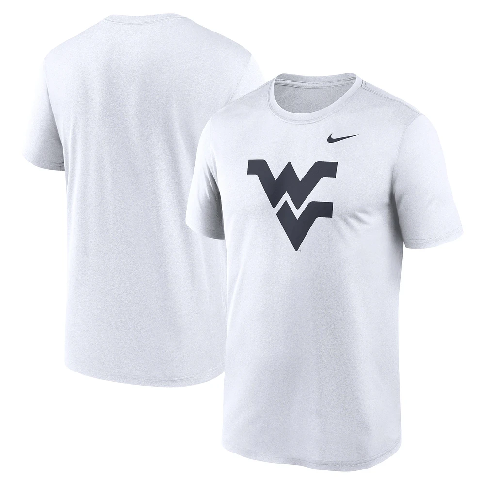 T-shirt Nike blanc avec logo Primetime Legend des West Virginia Mountaineers pour homme