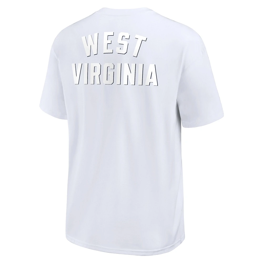 Men's Nike White West Virginia Mountaineers Statement 2-Hit Max90 T-Shirt