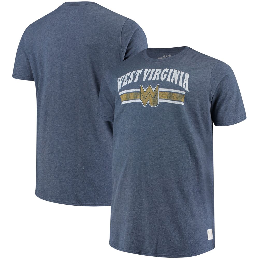 Men's Original Retro Brand Navy West Virginia Mountaineers Big & Tall Mock Twist T-Shirt