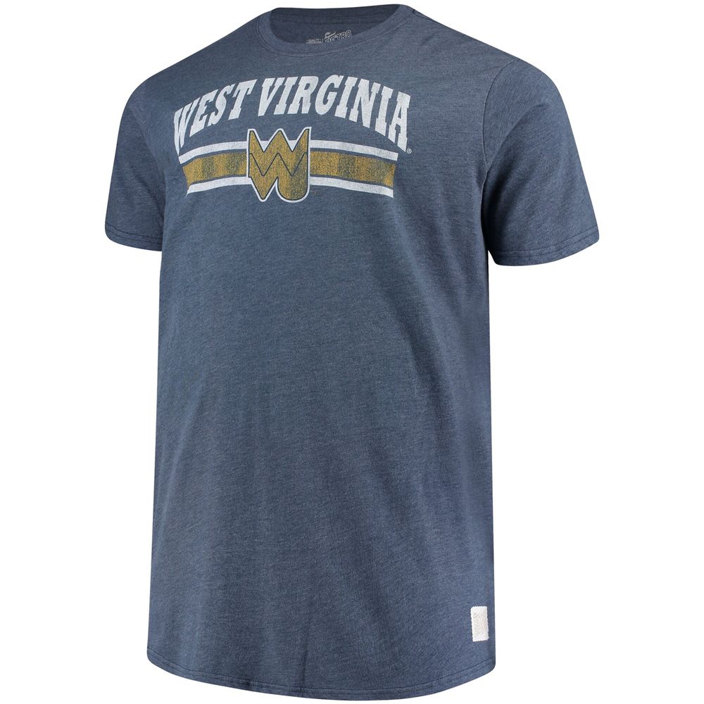 Men's Original Retro Brand Navy West Virginia Mountaineers Big & Tall Mock Twist T-Shirt