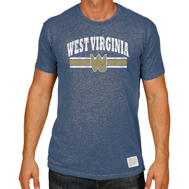 T-shirt pour homme Original Retro Brand bleu marine West Virginia Mountaineers Big & Tall Mock Twist