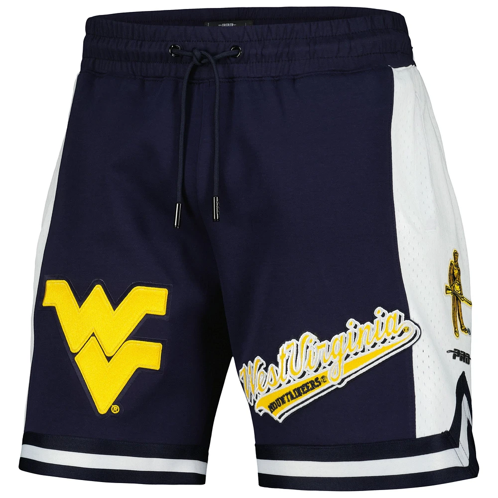 Short Pro Standard bleu marine West Virginia Mountaineers Script Tail DK 2.0 pour hommes