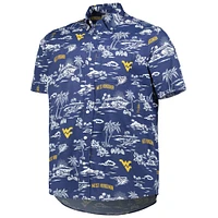 Men's Reyn Spooner Navy West Virginia Mountaineers Classic Button-Down Shirt