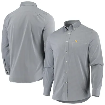 West Virginia Mountaineers Southern Tide Gameday Button-Down Long Sleeve Shirt - Navy