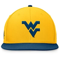 Men's Top of the World Gold/Navy West Virginia Mountaineers Rally Two-Tone Fitted Hat