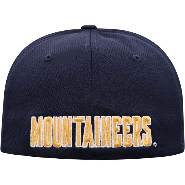 Top of the World Navy West Virginia Mountaineers Reflex Logo Flex Casquette Homme