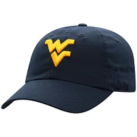Men's Top of the World Navy West Virginia Mountaineers Staple Adjustable Hat