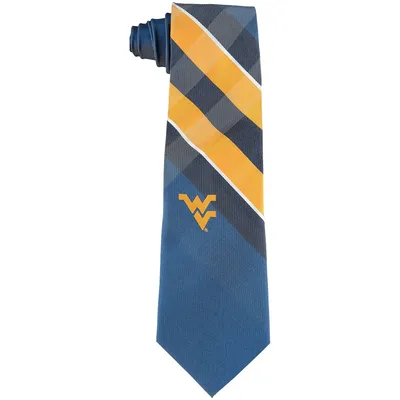 West Virginia Mountaineers Woven Poly Grid Tie