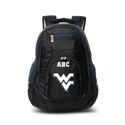 West Virginia Mountaineers MOJO Personalized Premium Color Trim Backpack - Black