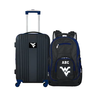 West Virginia Mountaineers MOJO Personalized Premium 2-Piece Backpack & Carry-On Set