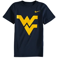 T-shirt préscolaire Nike bleu marine avec logo West Virginia Mountaineers