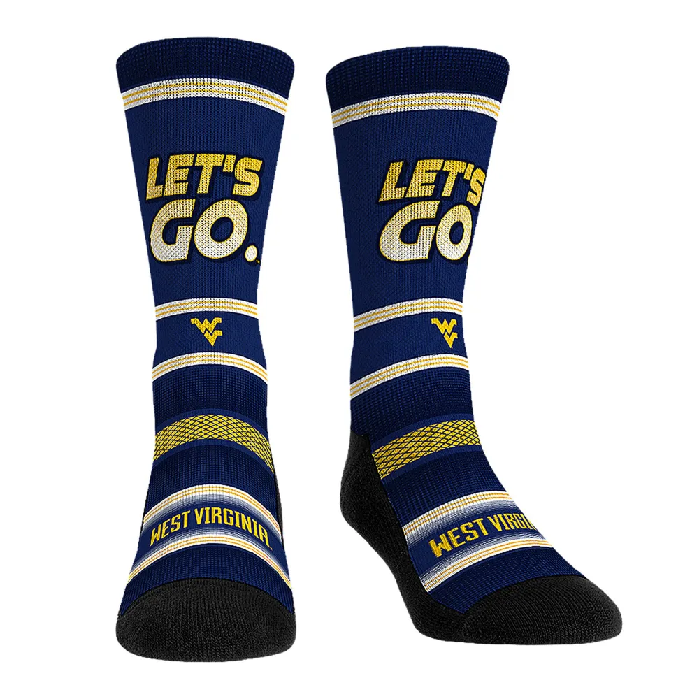 Rock Em Chaussettes West Virginia Mountaineers Team Slogan Crew