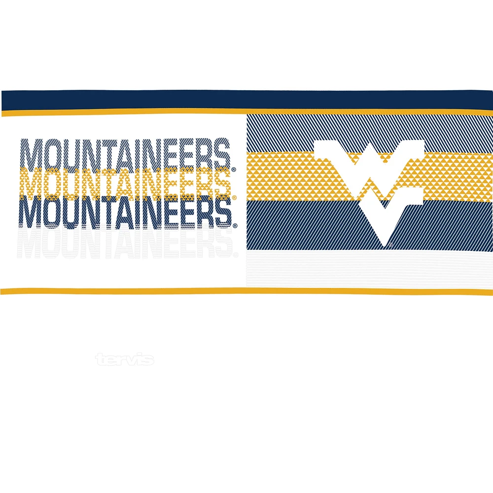 Tervis West Virginia Mountaineers, paquet de 2, 16 oz. Ensemble de gobelets concurrents et emblèmes