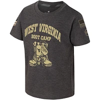 Toddler Colosseum Charcoal West Virginia Mountaineers OHT Military Appreciation Boot Camp T-Shirt